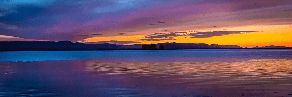 Mississippi River Sunset Silhouettes