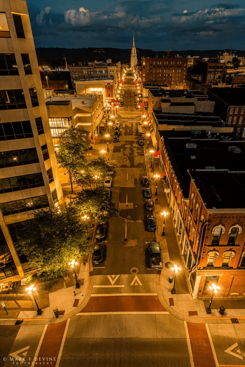 Night Lights on Main Street