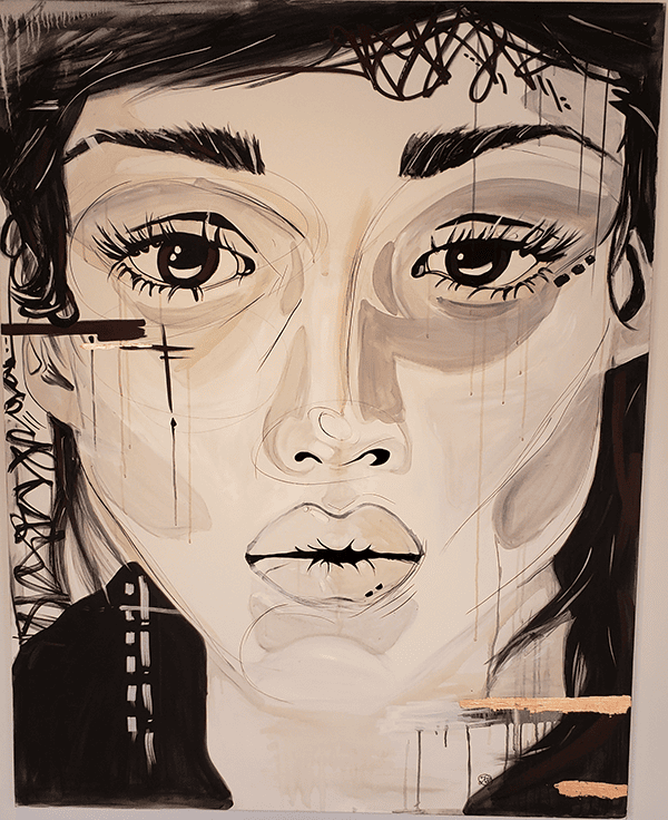Woman (in gray)
